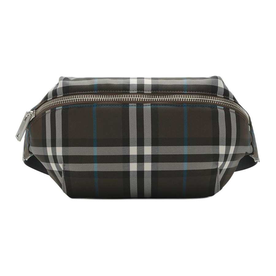 Burberry Polyester+Polyurethane Fanny Pack Men's Gray Brown