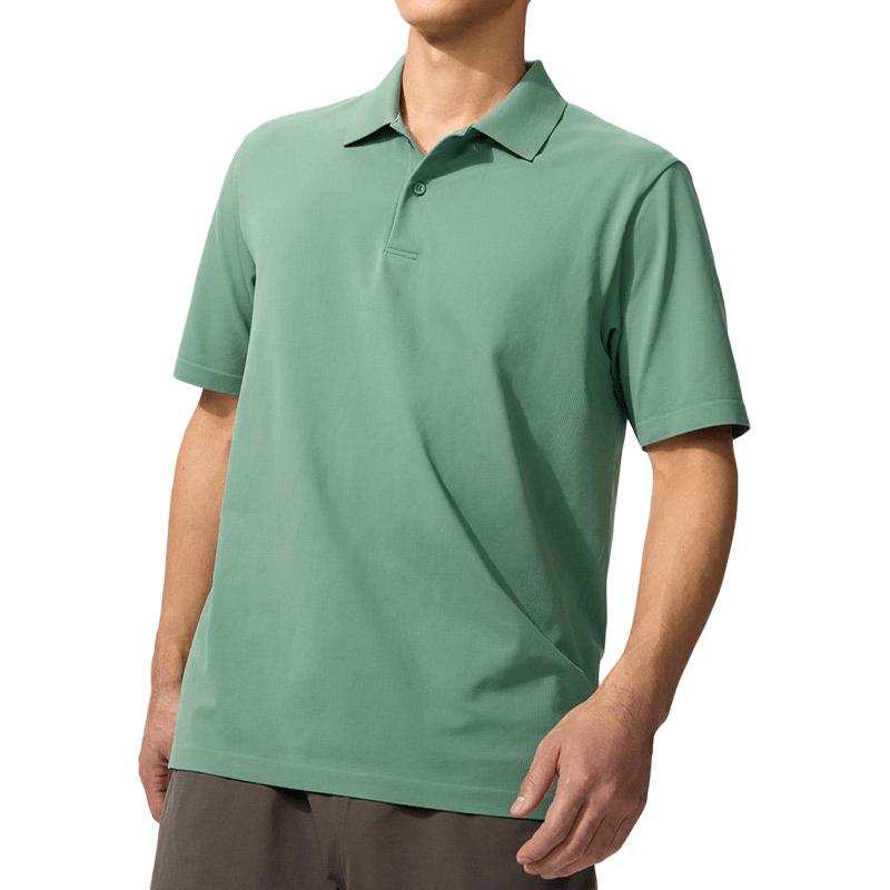UNIQLO SS26 Polo Shirts Unisex Grass Green Moderate Straight Fit