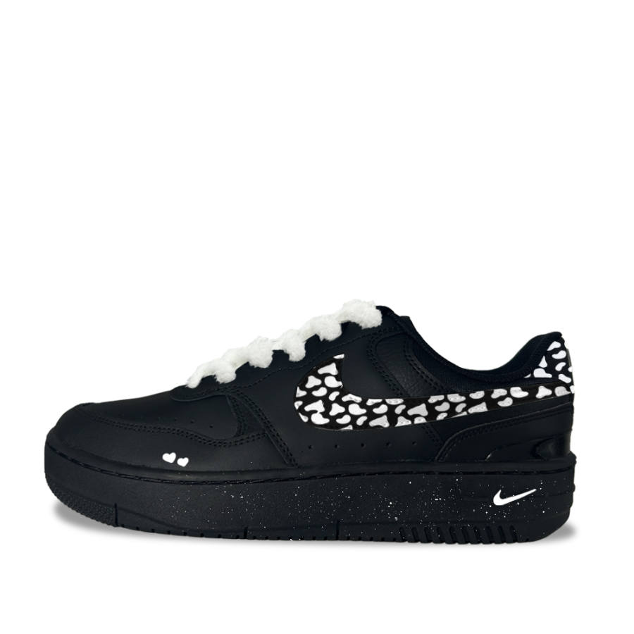 Nike Nike Gamma Force Star Base Velvet 1 Synthetic Leather Abrasion Resistant Low top Skateboard Shoes Women's Black