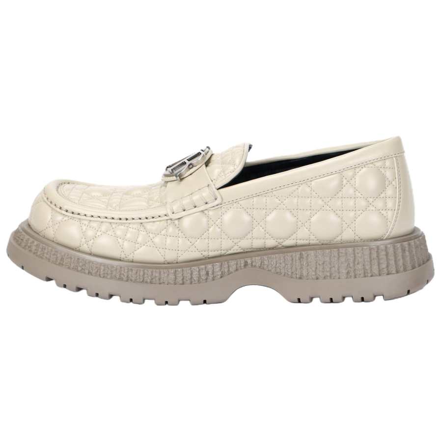 DIOR DIOR Timeless Leather Loafers Men's Beige