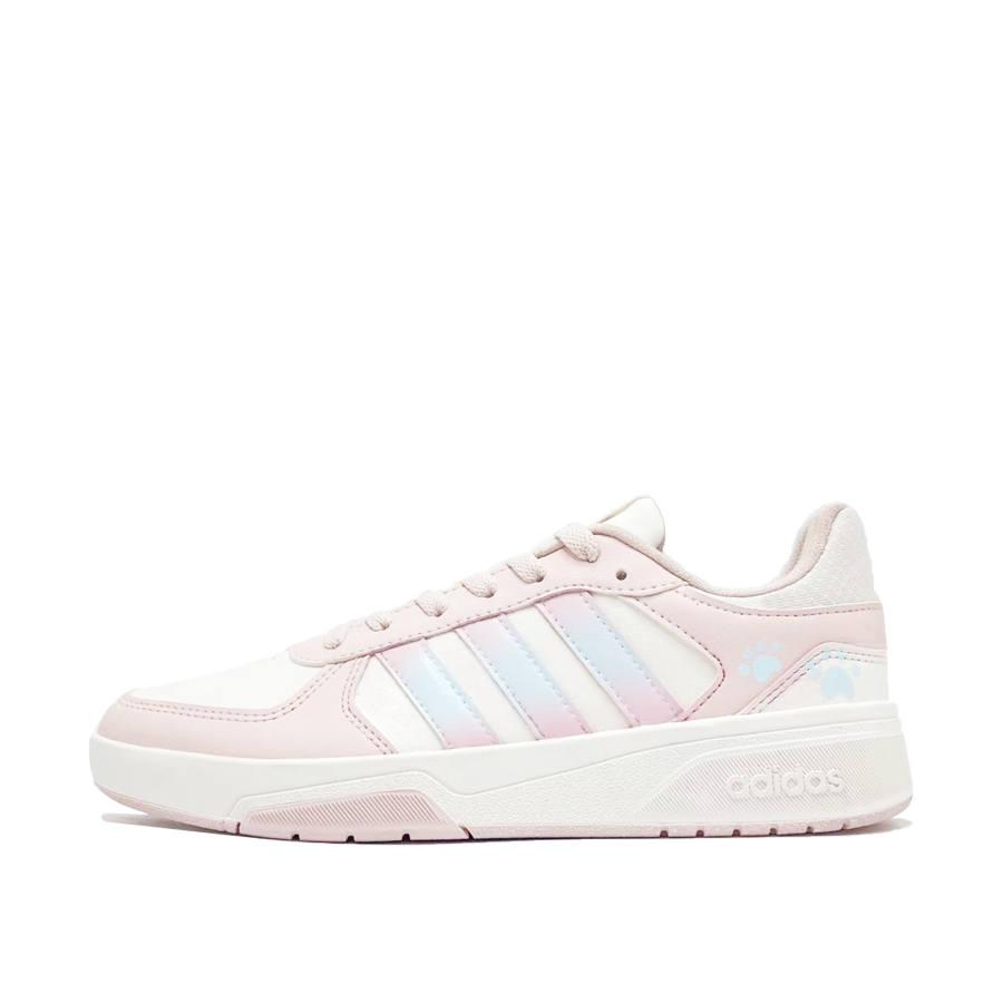 Adidas Adidas COURTBEAT Cat Step Print Wrapping, Wear Resistant And Non Slip Low top Skateboard Shoes Unisex Pink Blue