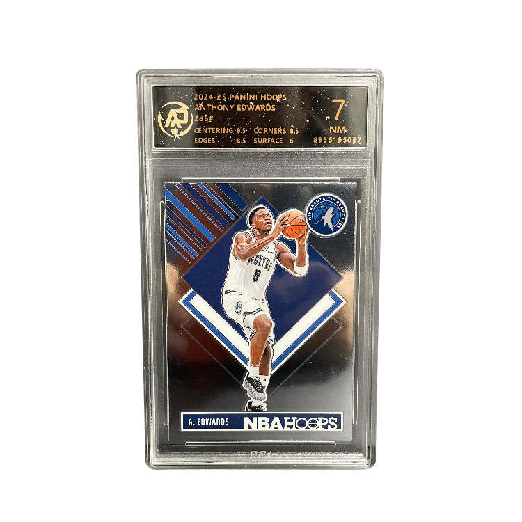 PANINI PANINI HOOPS Anthony Edwards, Wolf King, Square Teca Graded Cards 1 Pc