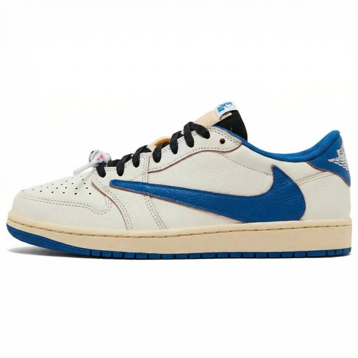 Jordan Jordan 1 Retro Low Og Sp Fragment X Travis Scott Sail Military Blue