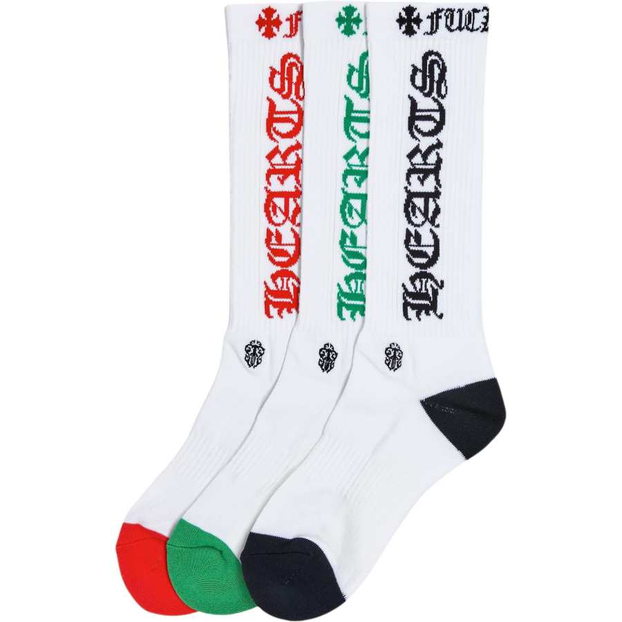 Chrome Hearts Chrome Hearts Crew Socks Unisex 3 Pack