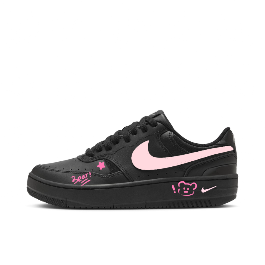 Nike Nike Gamma Force Lucky Bear Abrasion Resistant Slip Resistant Low top Skateboard Shoes Women's Black Pink