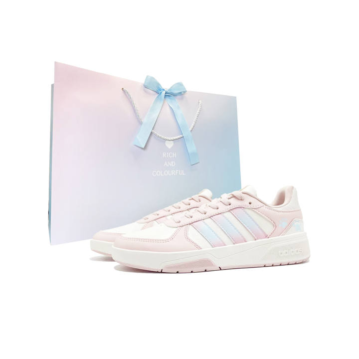 Adidas Adidas COURTBEAT Blue Tone With Paw Print Coverage Slip Resistant Abrasion Resistant