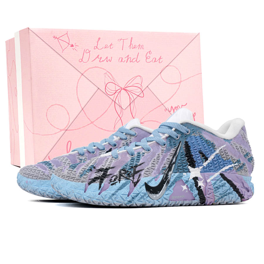 Nike Nike Ja Morant 3 Purple Blue Star Abrasion Resistant Low top Basketball Shoes Unisex Blue Purple