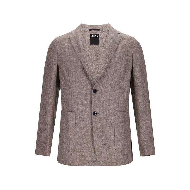 Ermenegildo Zegna Business Suit Men's Beige Umber