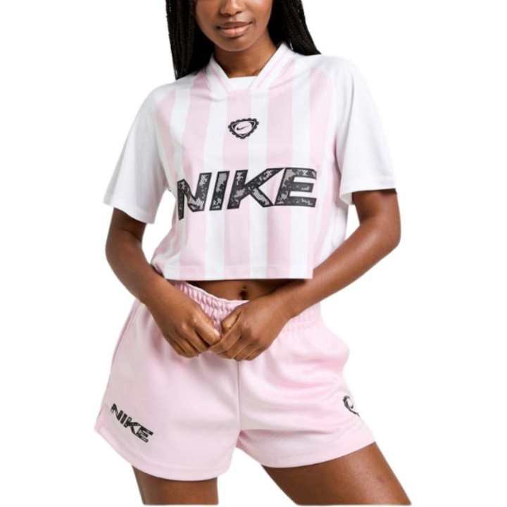 Nike Nike T Shirts Women's White Pink V Neck