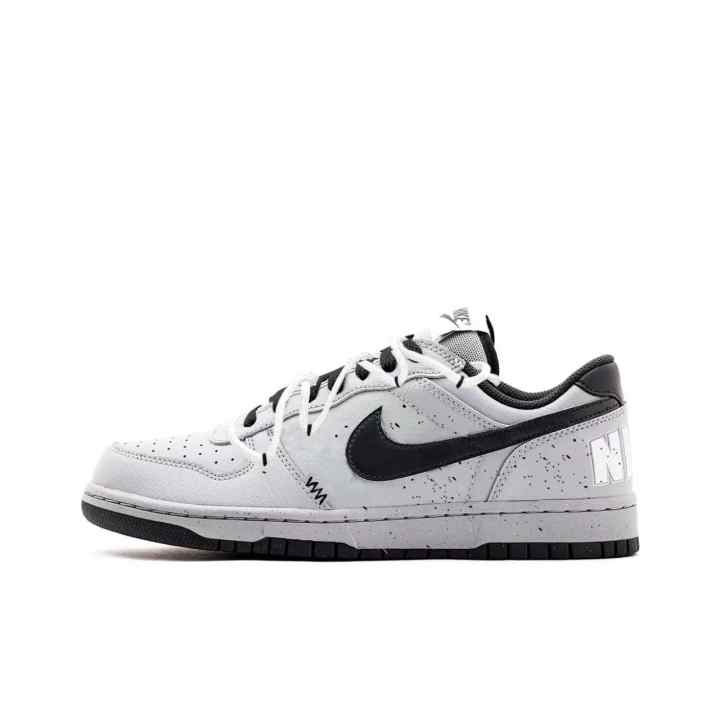 Nike Nike Big Cold Mist Fragmented Shadows Genuine Leather Abrasion Resistant Low top Skateboard Shoes Unisex Gray