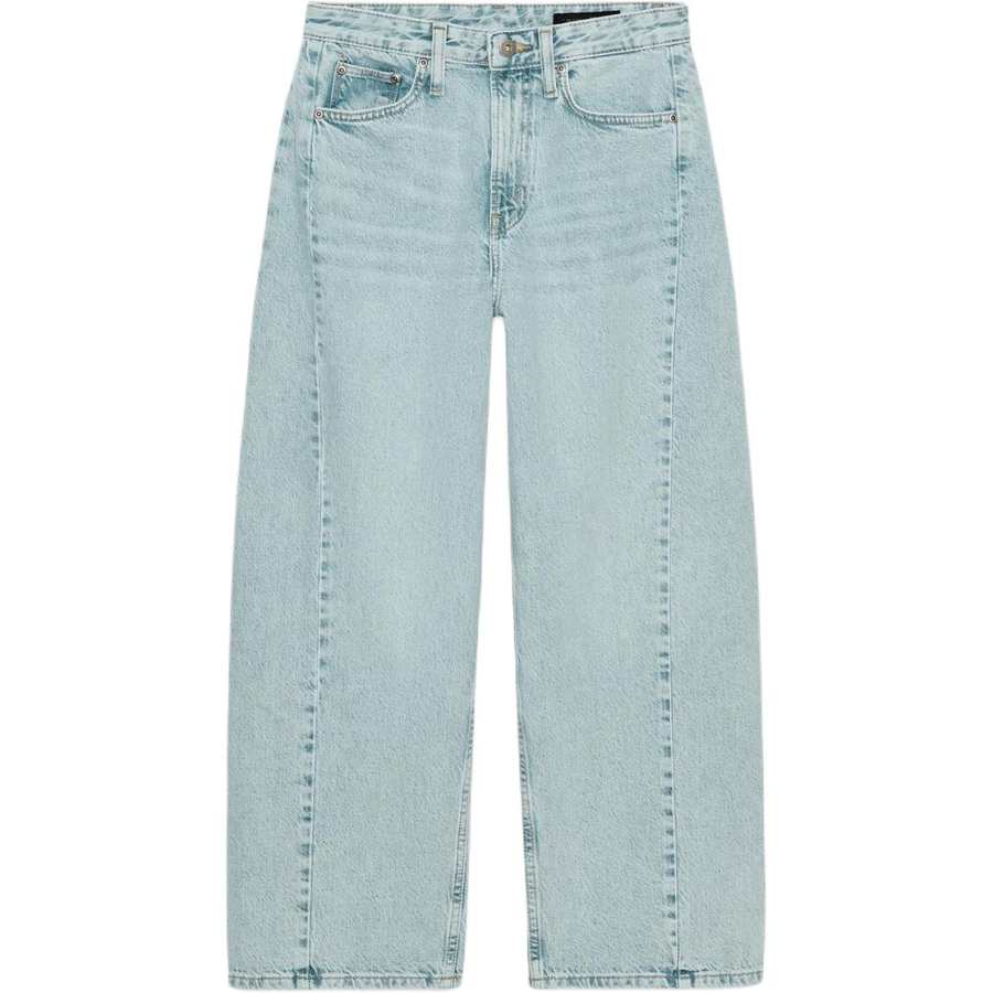 ZARA ZW Jeans Women's Light Blue Moderate Straight Fit Pants