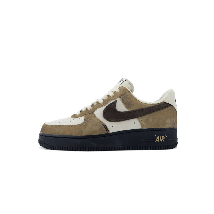 Nike Nike Air Force 1 Slip Resistant, Abrasion Resistant, Lightweight Low top Skateboard Shoes Men's Khaki Brown