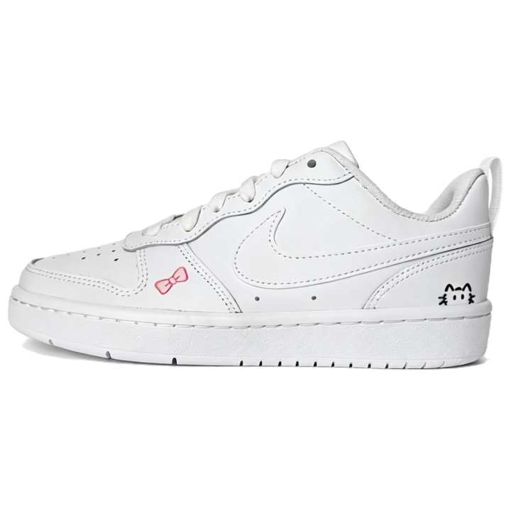 Nike Nike MUXUE Meow Butterfly Leather Cushioning Abrasion Resistant Slip Resistant Low top Skateboard Shoes Unisex White