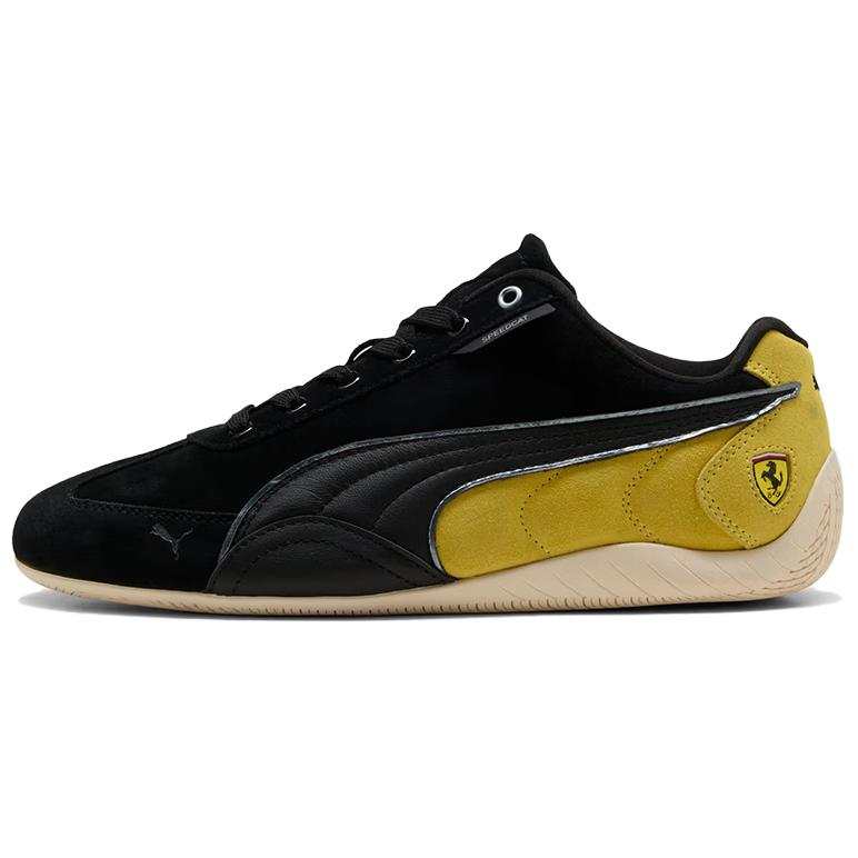 PUMA x Ferrari Speedcat Low top Racing Shoes Men's Black Yellow