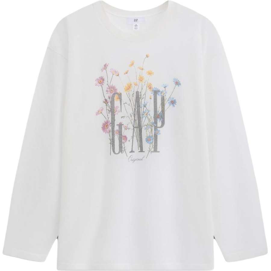 GAP Knitwear Women's White Crew Neck Moderate