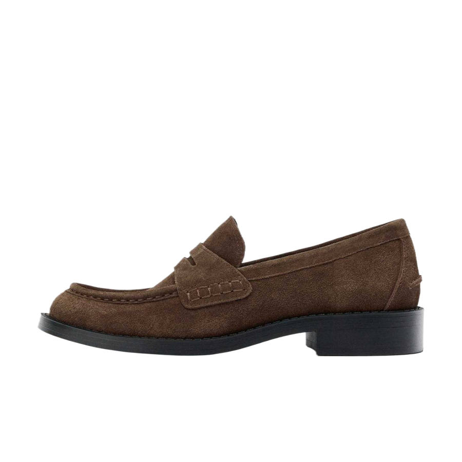 ZARA Cow Leather Loafers Women's