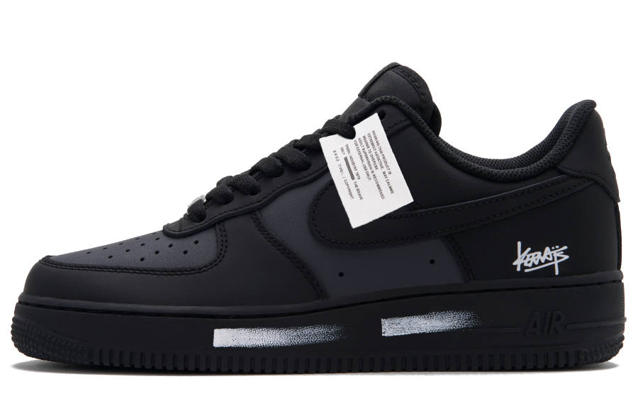 Nike Nike Air Force 1 Spring Summer Autumn Winter, Soul Creation Low top Skateboard Shoes Unisex Black