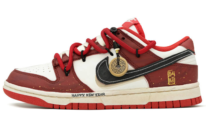 Nike Nike Dunk Low top Skateboard Shoes Women's Red