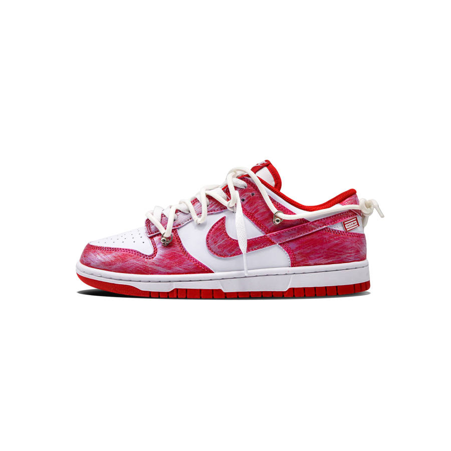Nike Nike Dunk SB Red Flow Abrasion Resistant Low top Skateboard Shoes Unisex Red