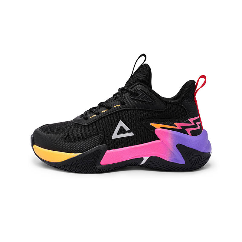 PEAK Rebound Abrasion Resistant Lightweight Cushioning Slip Resistant High top Children's Basketball Shoes