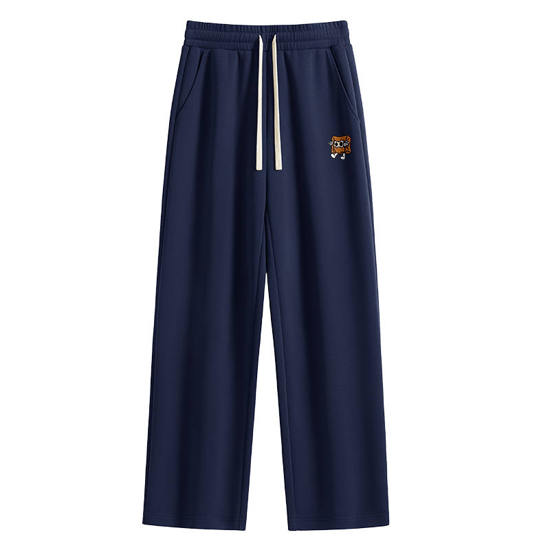 Tonlion Casual Pants Unisex Moderate Straight Fit Pants