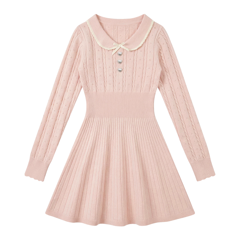 Fabric Pig Long Sleeved Dress Women's