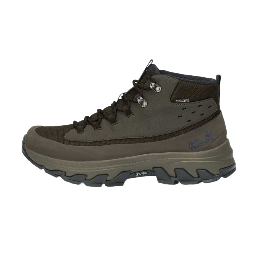 Jack Wolfskin Waterproof And Breathable Grip Waterproof And Breathable Grip Mid top Mountaineering & Hiking Shoes Men's