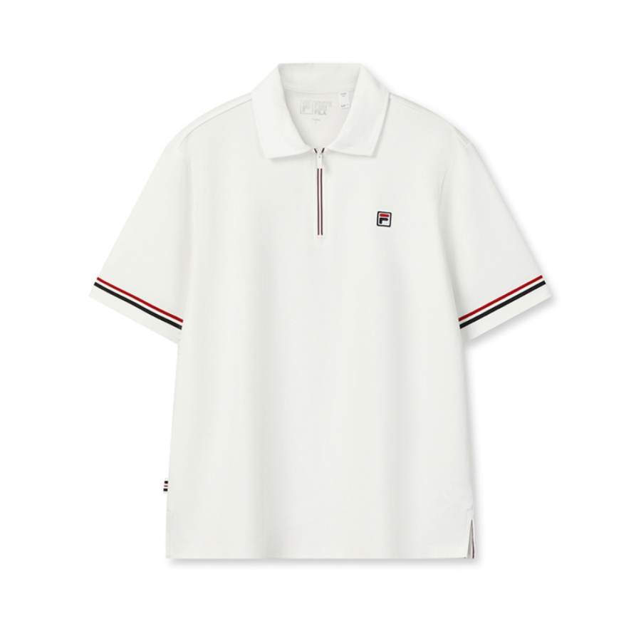 FILA Heritage Polo Shirt Men's Cloud White