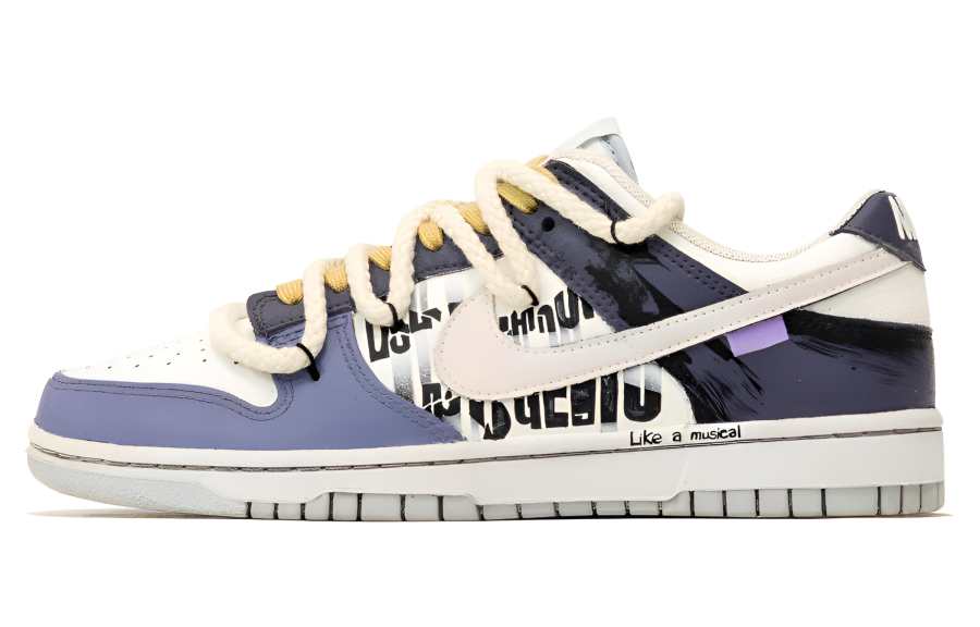 Nike Nike Dunk Low Retro Large Painting West Journey, Street Charm, Horse Trend Slip Resistant Cushioning Abrasion Resistant