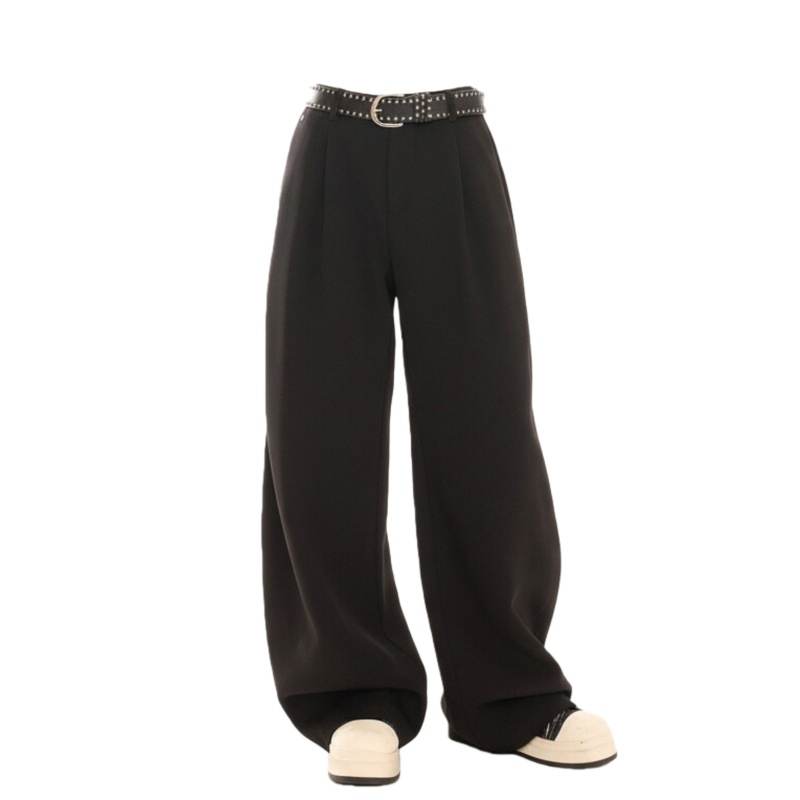 Sugarfunk Casual Pants Women's Black Moderate Wide Leg Pants