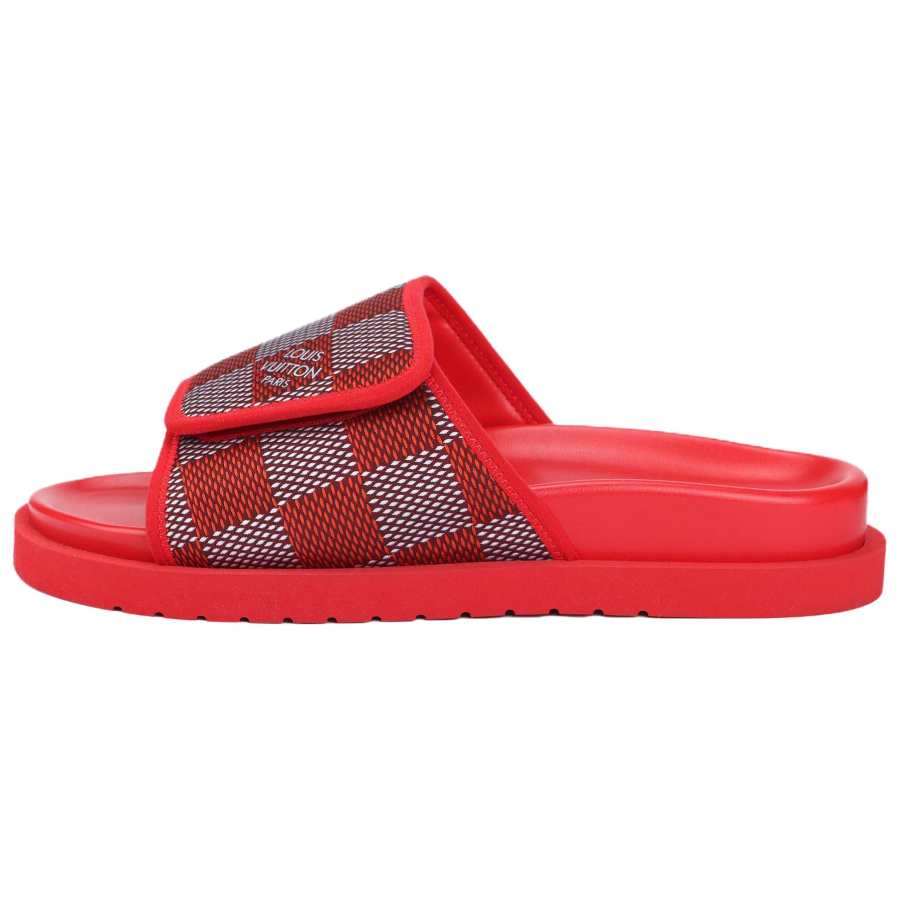 LOUIS VUITTON LOUIS VUITTON Miami Slide Slippers Men's Red