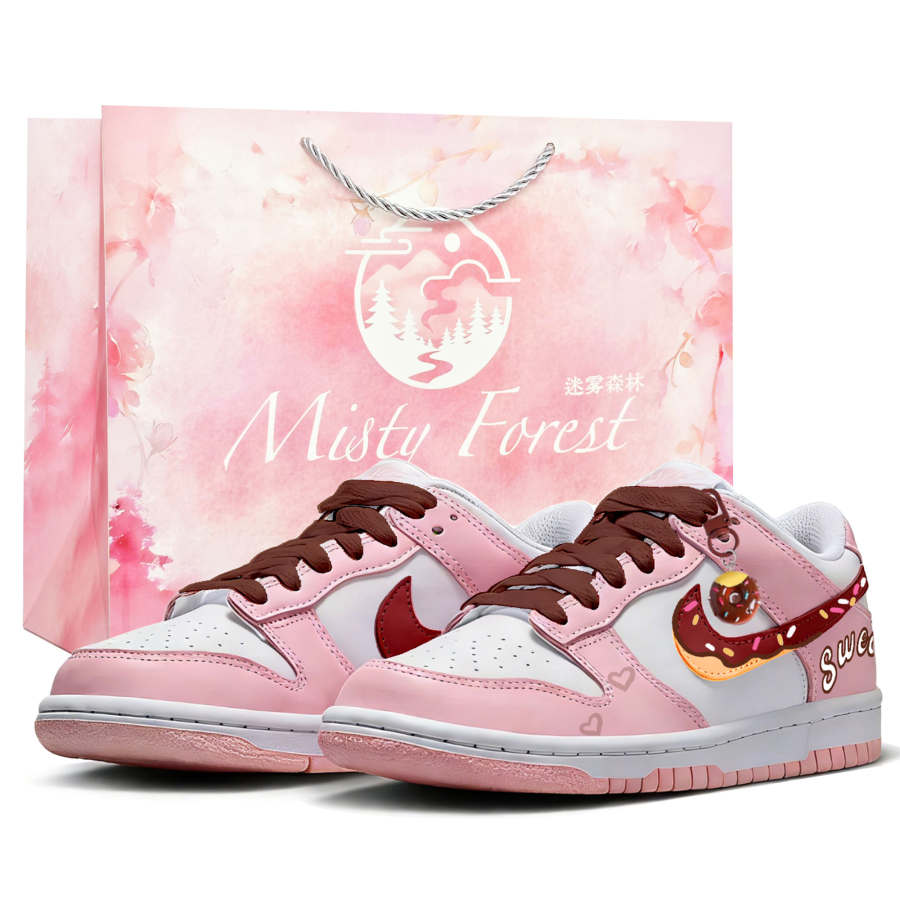 Nike Nike Dunk Sweetheart Circle Exclusive Shopping Bag Skateboard Shoes Women's Pink