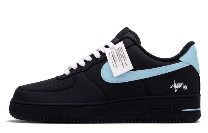 Nike Nike Air Force 1 Klein Low top Skateboard Shoes Women's Black Blue