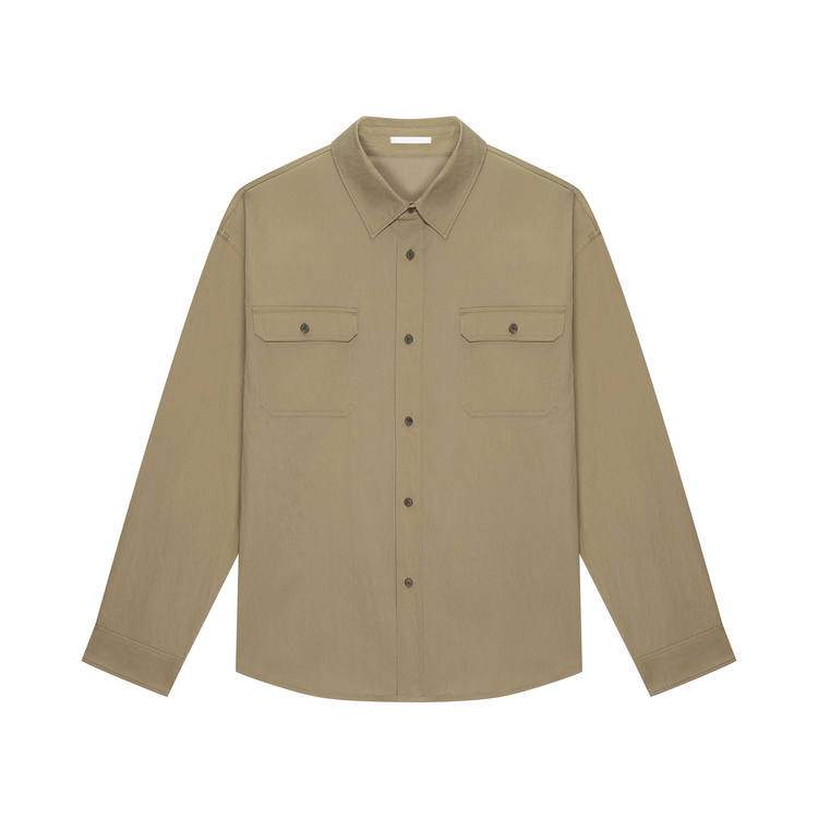 Nice Rice Nice Rice Shirts Unisex Dark Khaki Lapel Moderate