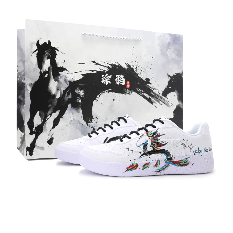 Li-Ning Li Ning Floating Boat Rainbow Horse Synthetic Leather Abrasion Resistant, Breathable, Slip Resistant