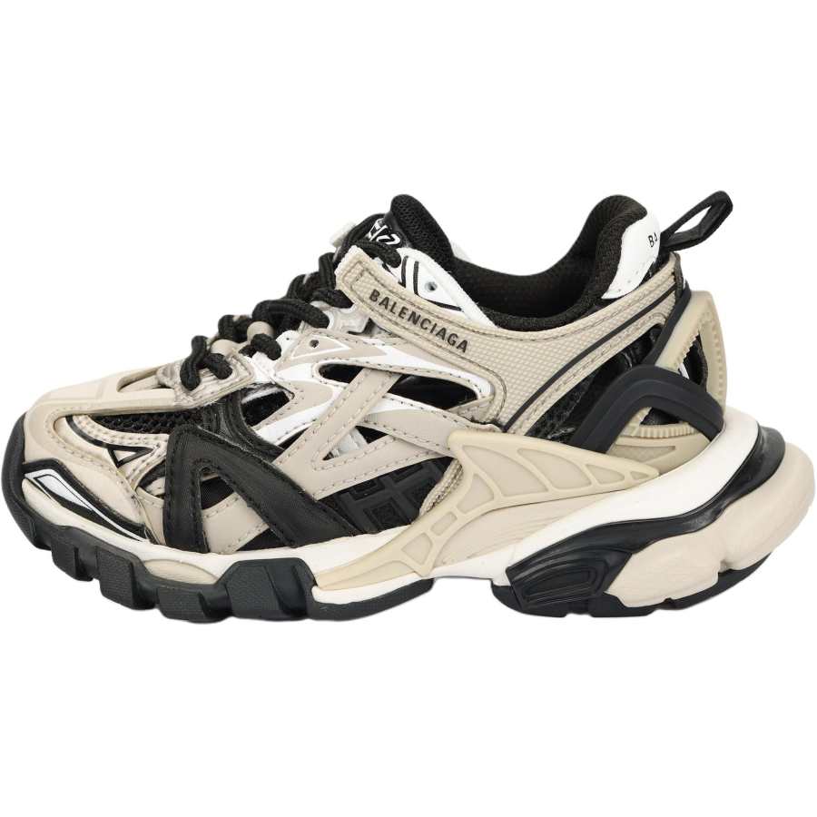 Balenciaga Track 2.0 Low top Athletic Shoes Black Brown Children Aged 3 7 Years Old