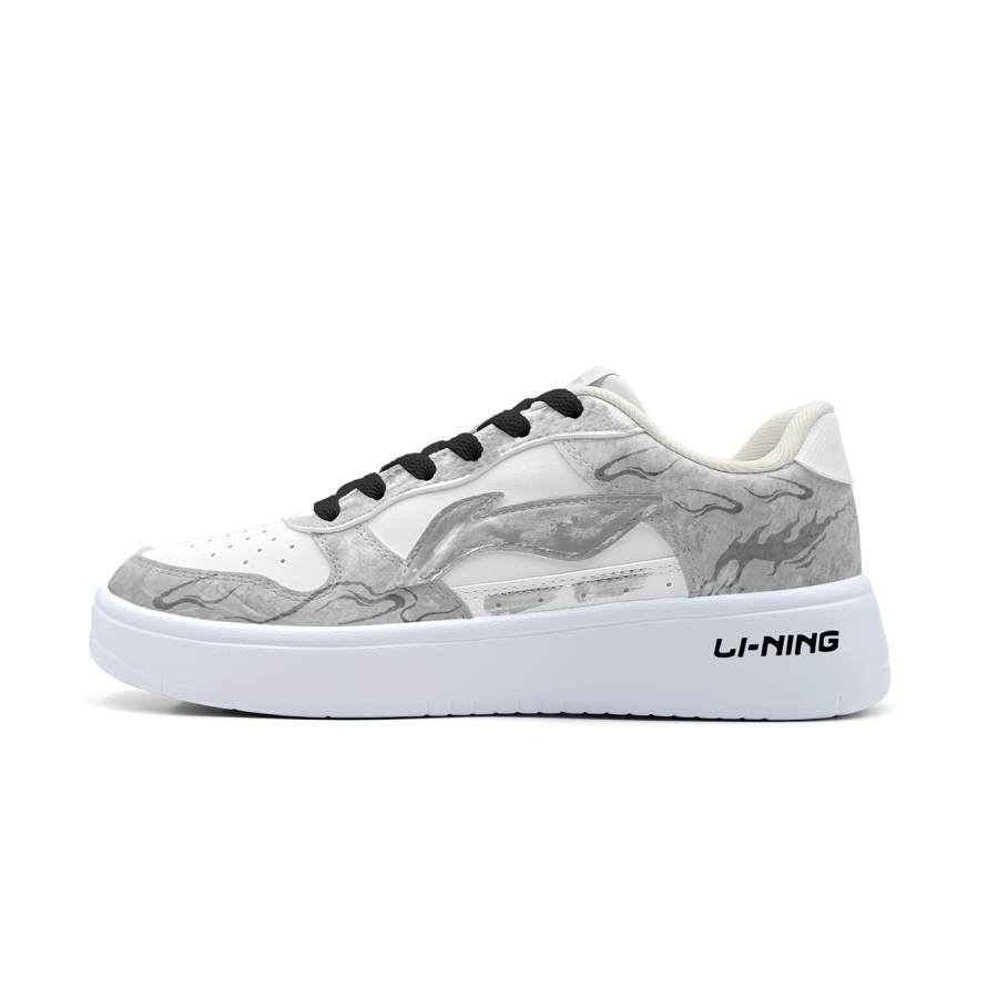 Li-Ning Li Ning Low top Skateboard Shoes Women's White Gray