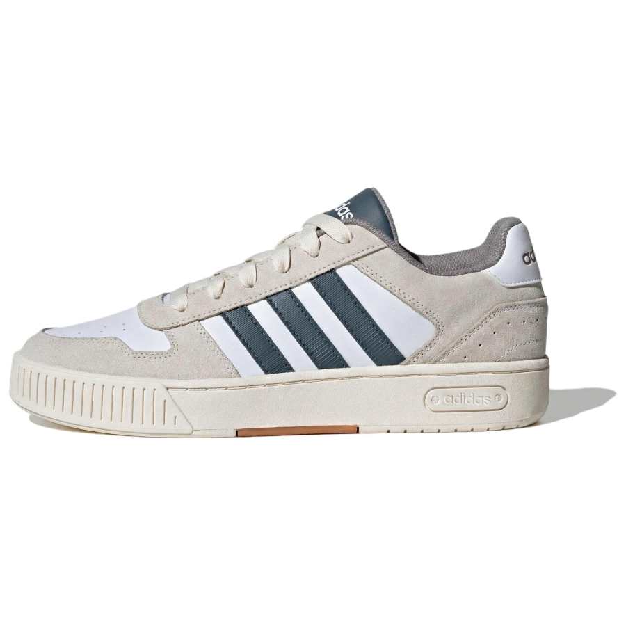 Adidas Adidas Classic Leather Slip Resistant Abrasion Resistant Low top Skateboard Shoes Unisex White Blue Brown