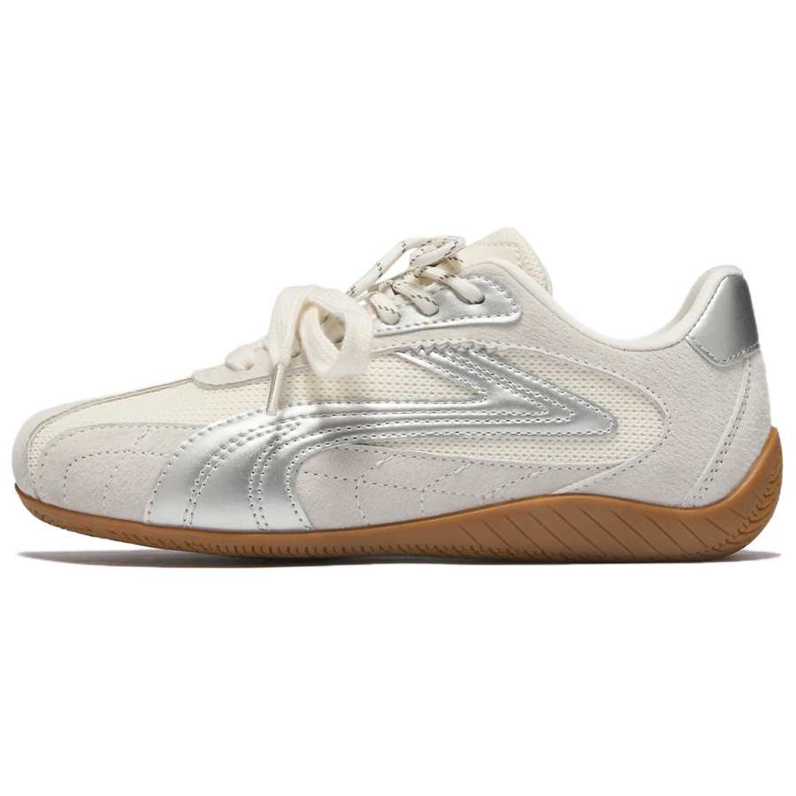 AGSDON Pig Split Leather Low top German Army Trainers Women's