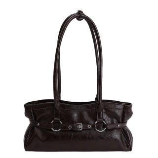 CAREELL Pu Shoulder Bag Regular Women's Ecru/Black/Burgundy/Coffee