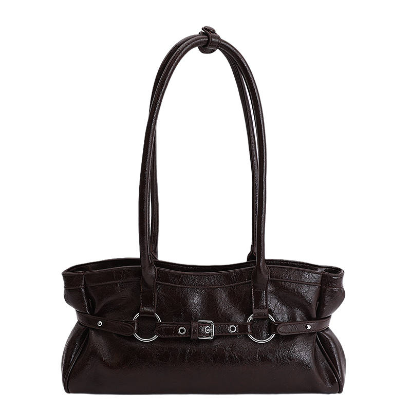 CAREELL Pu Shoulder Bag Regular Women's Ecru/Black/Burgundy/Coffee
