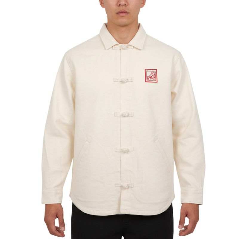 Vans Vans BOLIN Jackets Men's Ecru Lapel Moderate Other