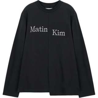 MATIN KIM T Shirts Women's Black Crew Neck
