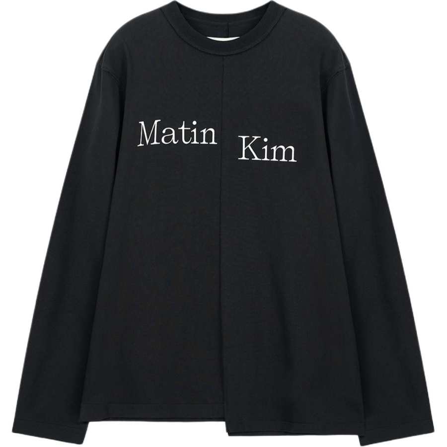 MATIN KIM T Shirts Women's Black Crew Neck