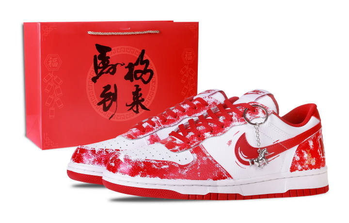 Nike Nike Big Red Horse Steps Into Spring CNY Horse Year New Year Edition Artificial Leather
