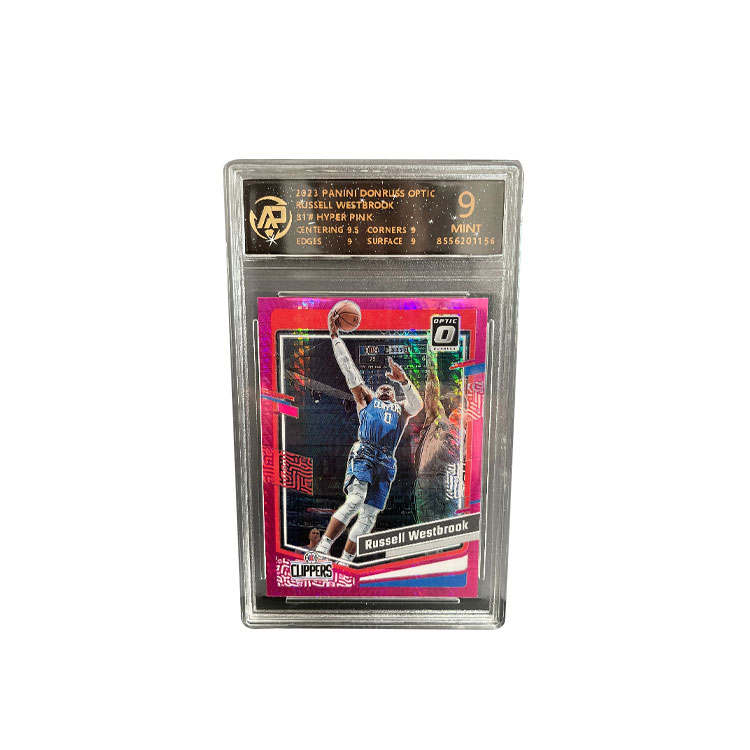 PANINI Donruss Optic Russell Westbrook, Russell Westbrook, Pink Dragon Scale Refringence Graded Cards 1 Pc