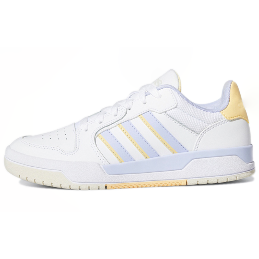 Adidas Neo Entrap Comfortable Low top Skateboard Shoes Unisex White Yellow Purple