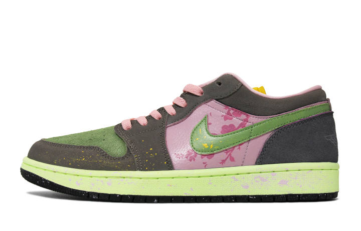 Jordan Jordan Air Jordan 1 Walking Planet, Peach Blossom Years Slip Resistant Abrasion Resistant