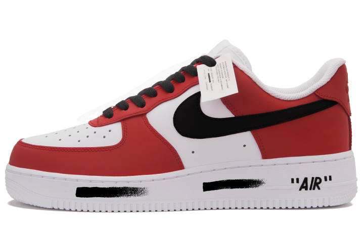 Nike Nike Air Force 1 First Year Red A Low top Skateboard Shoes Unisex Red White