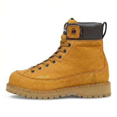 CRISPI Monaco GTX Slip Resistant Abrasion Resistant Mid top Hiking Shoes Unisex Yellow